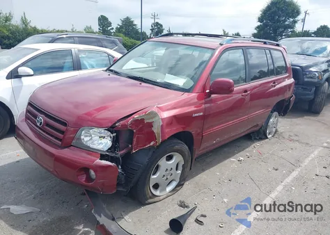 2005 Toyota Highlander Limited V6 z USA, uszkodzony, nr VIN JTEEP21A750087838